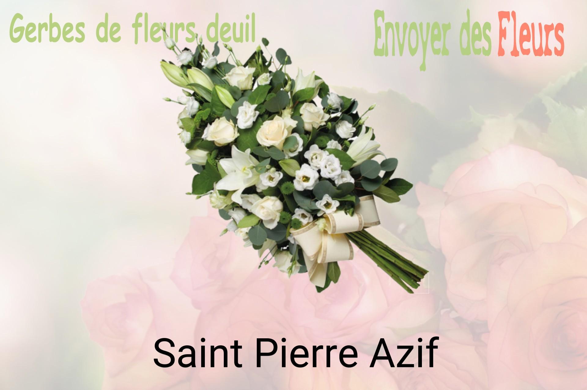 Gerbe de fleurs de deuil livrée à Saint-Pierre-Azif